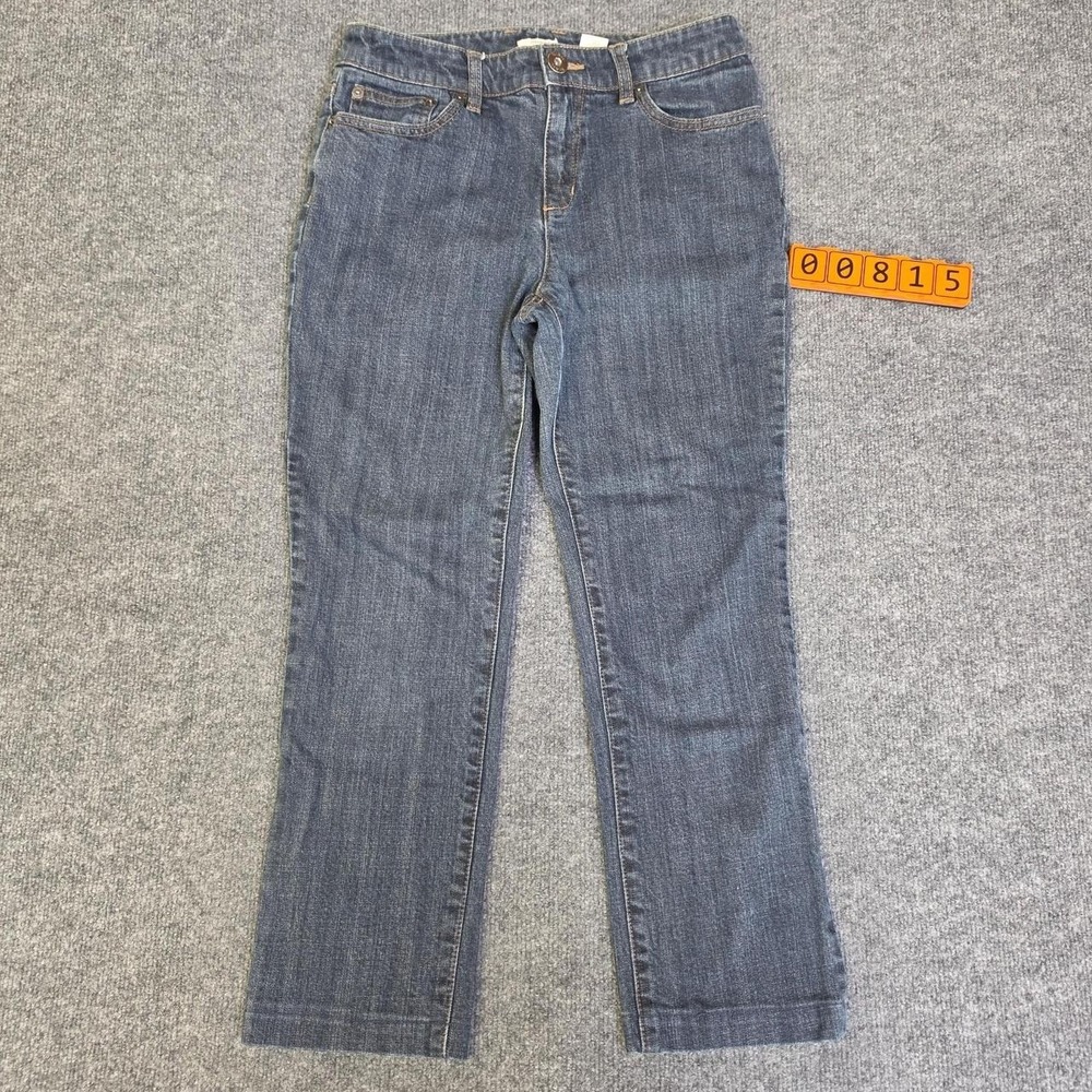 Liz & Co. Women's Size 6 Stretch Straight Leg Cotton & Spandex Jeans